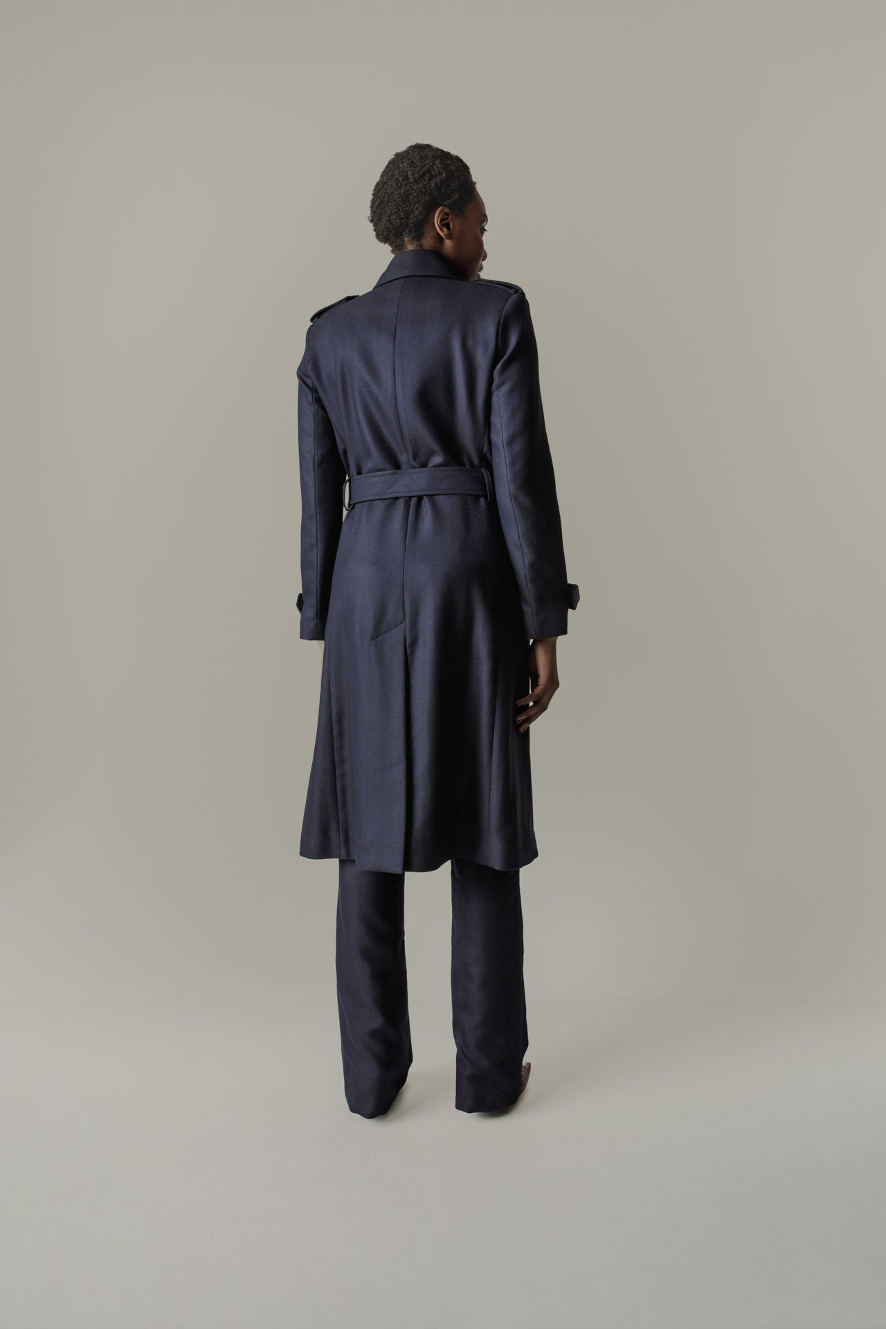 Nadia Alexander Amelia Wool Trench Coat