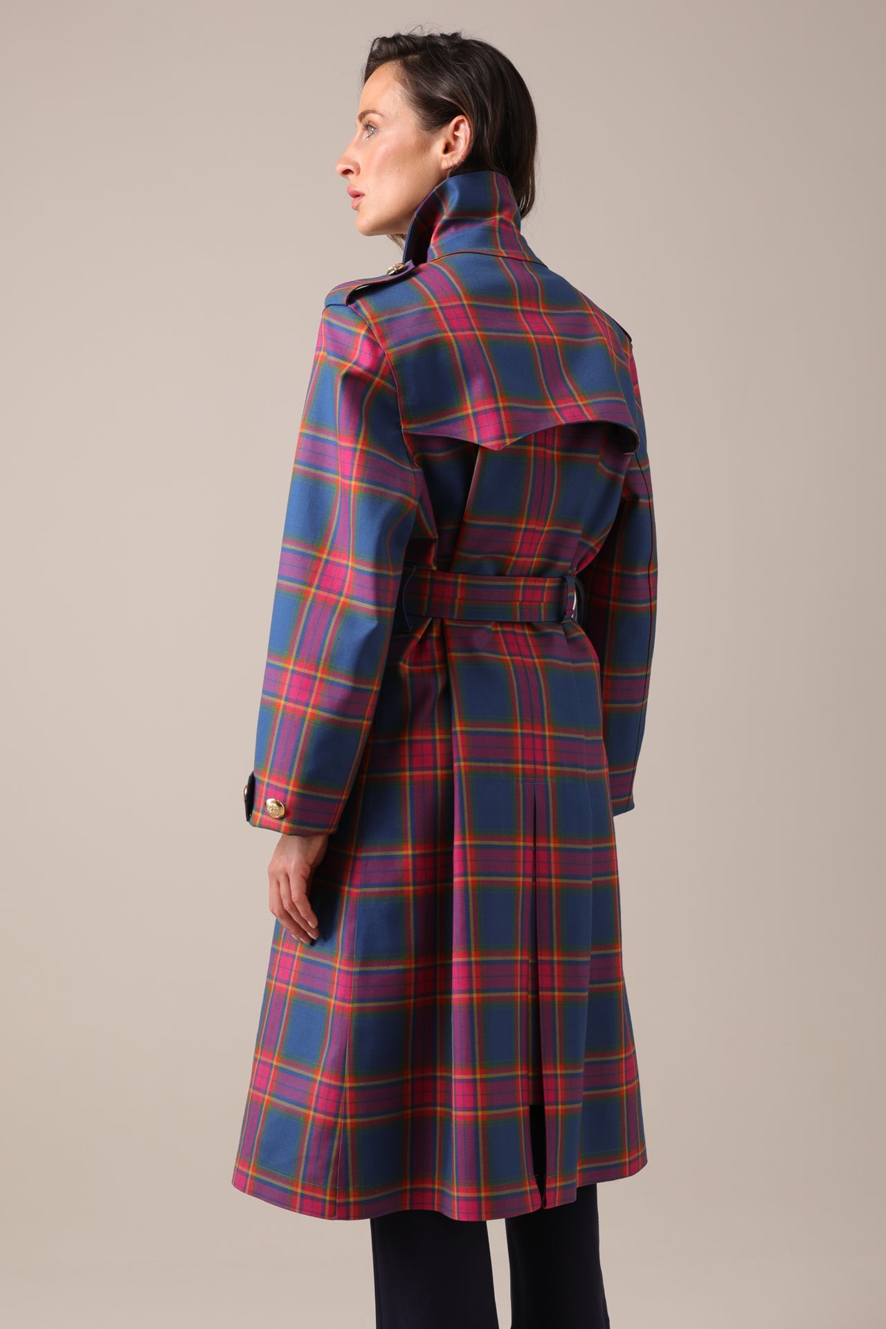 Hancock x Nadia Alexander Wool Bonded Trench - Blair Tartan