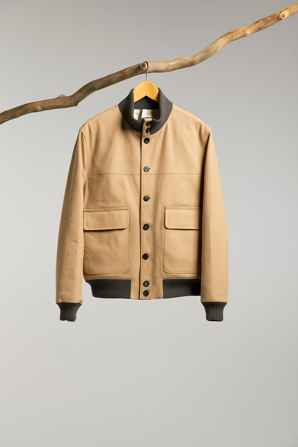 Hancock Article 76 - Bomber with Ribbed Knit Cuff