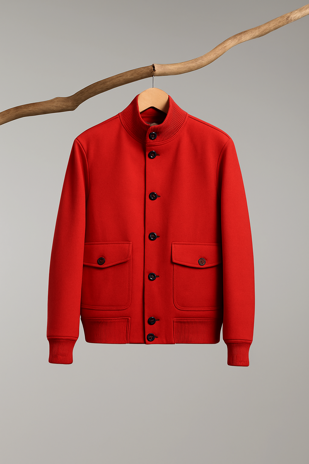 Hancock Article 76 - Bomber with Ribbed Knit Cuff