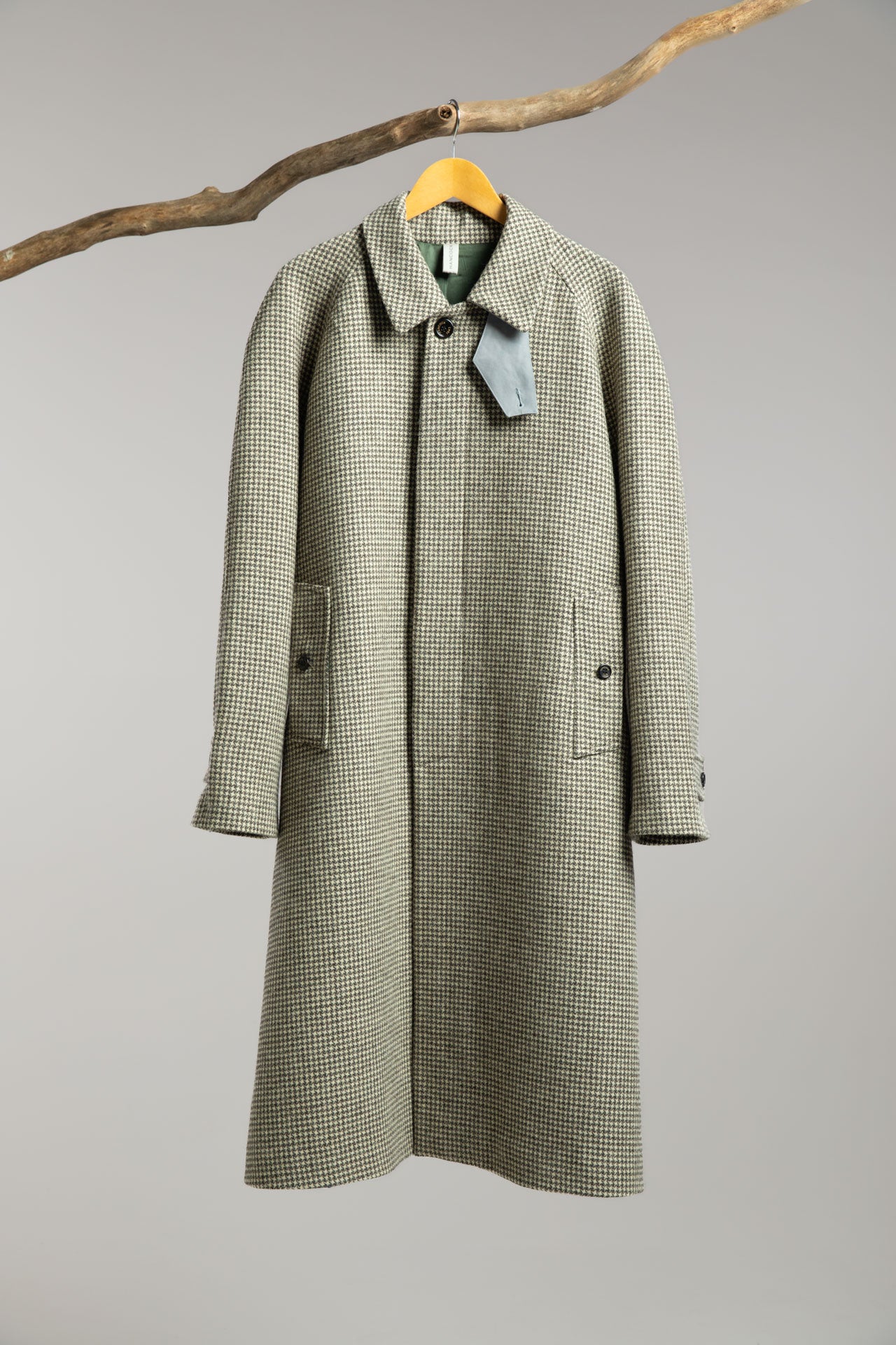 Hancock Article 73 - Wool Article - Single Breasted Long Coat with Newspaper Pockets