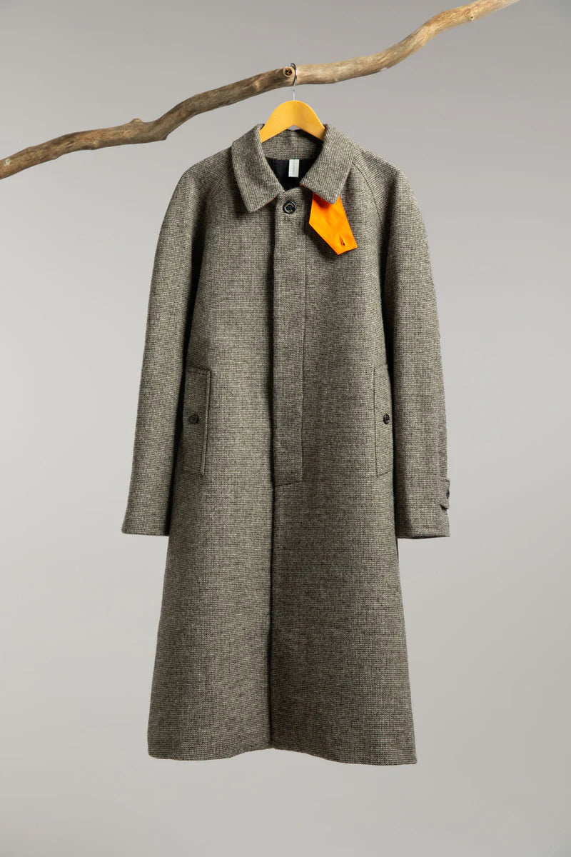 Hancock Article 73 - Wool Article - Single Breasted Long Coat with Newspaper Pockets