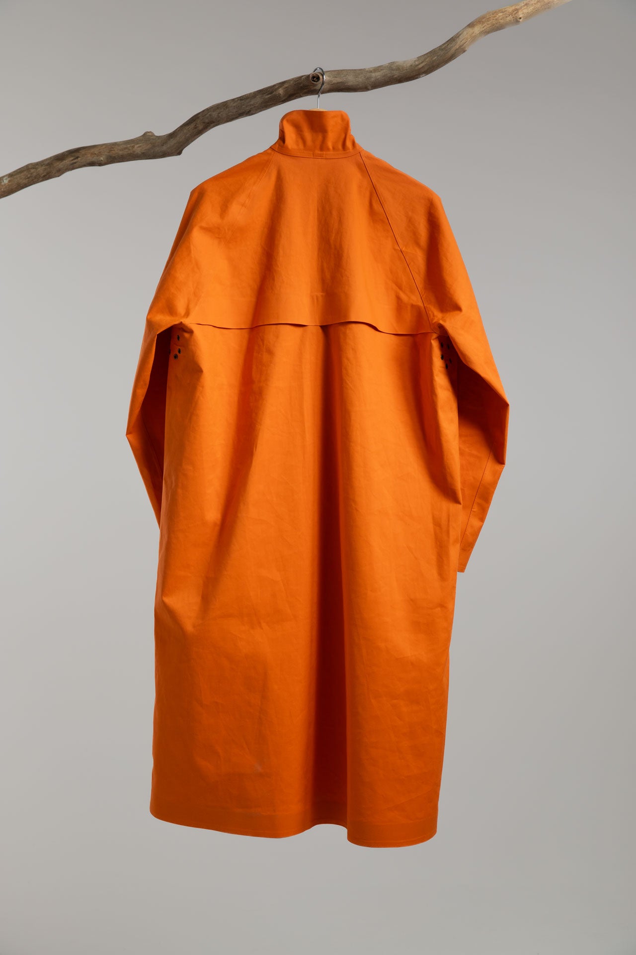 Hancock Article 74 - Single-Breasted Raincoat with Vented Back Yoke