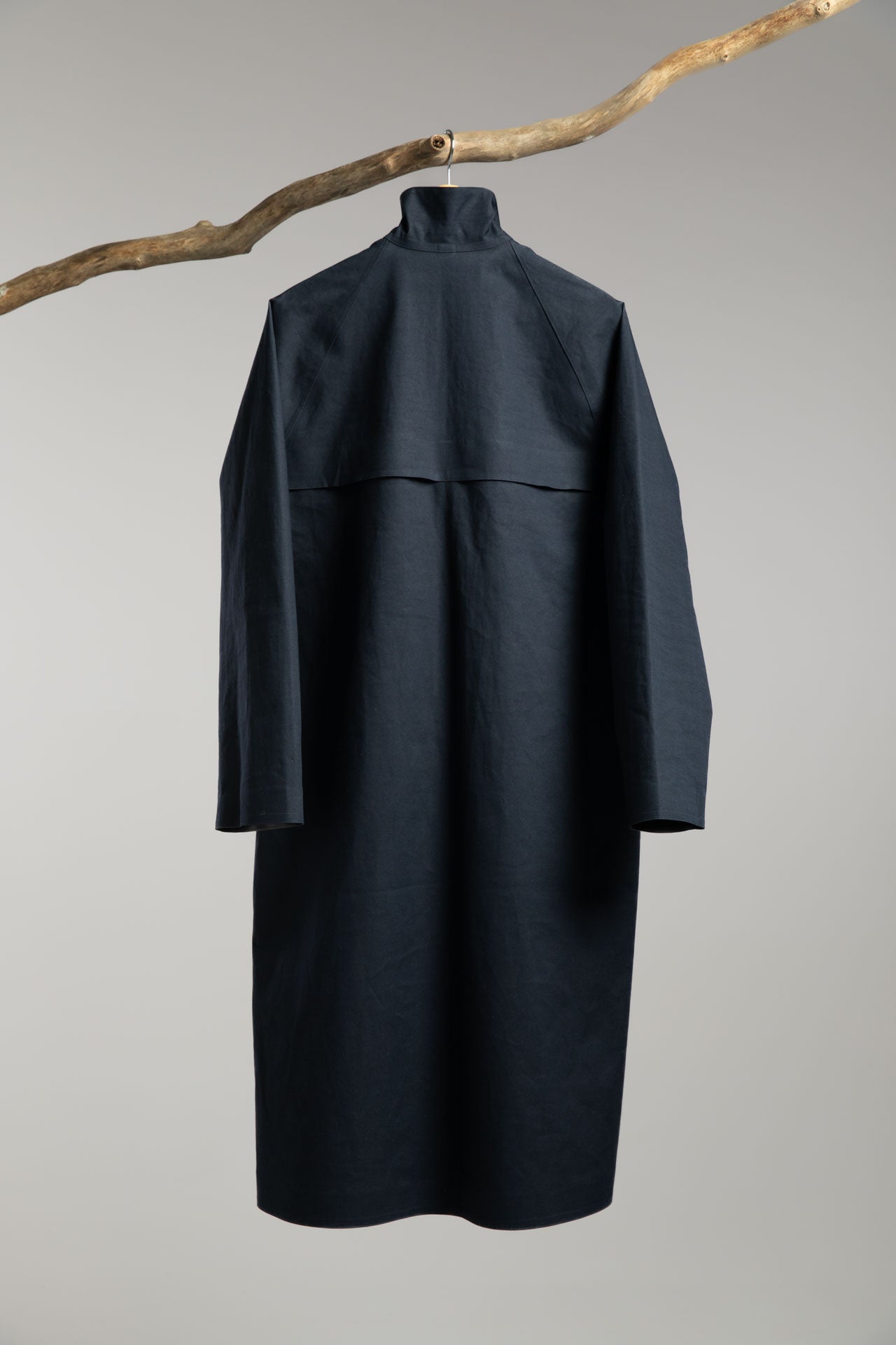 Hancock Article 74 - Single-Breasted Raincoat with Vented Back Yoke