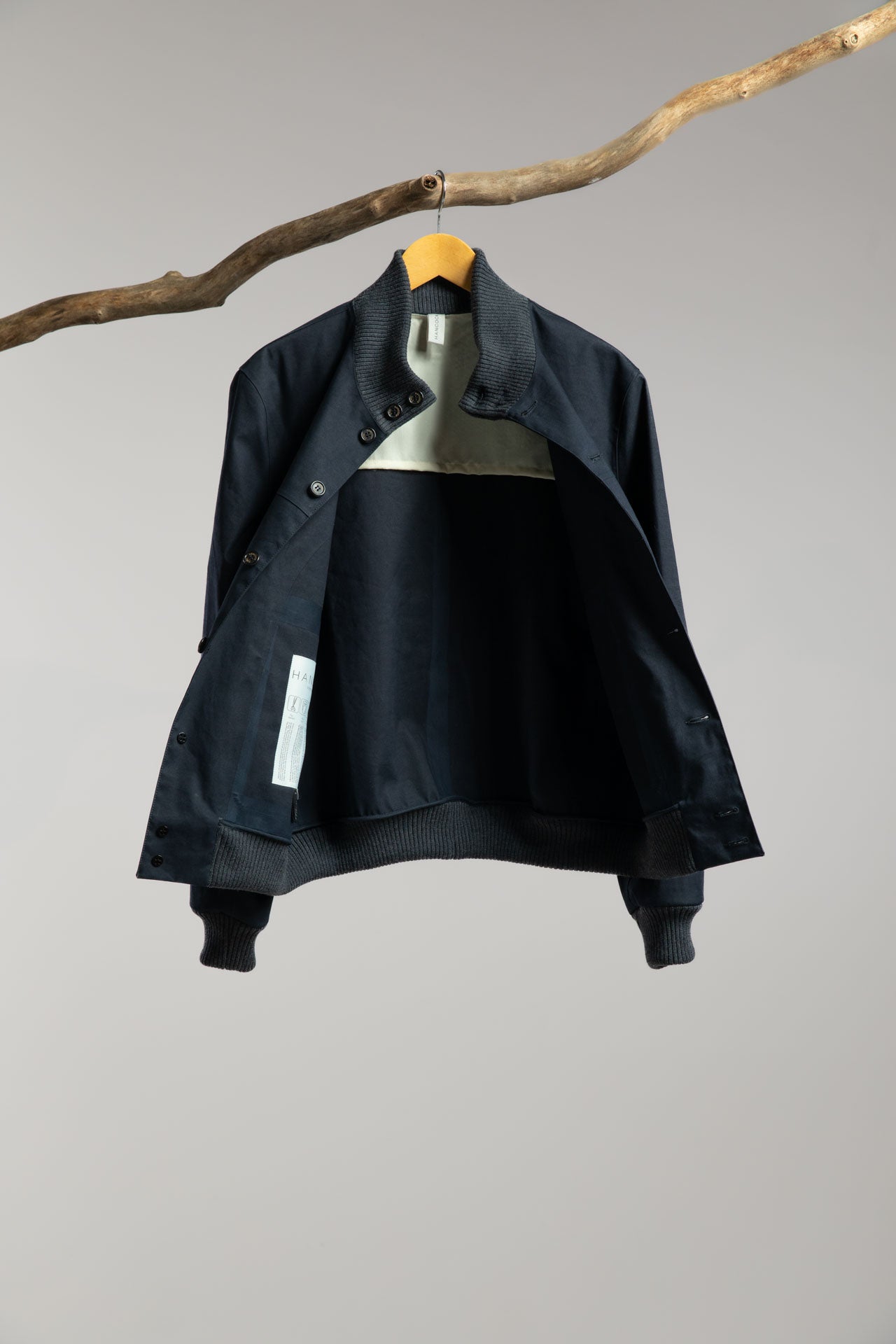 Hancock Article 76 - Bomber with Ribbed Knit Cuff